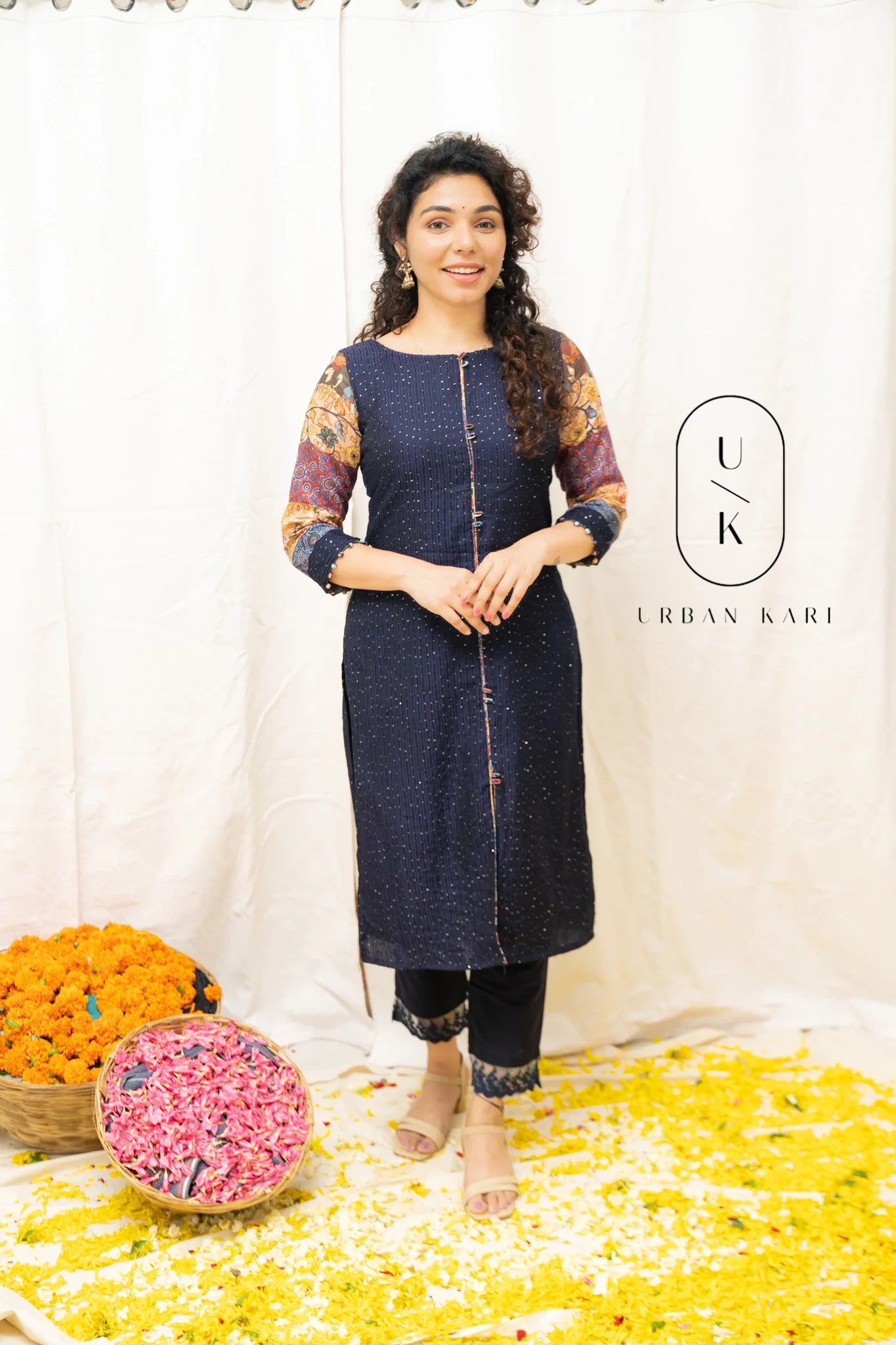 Praveena Navy Blue