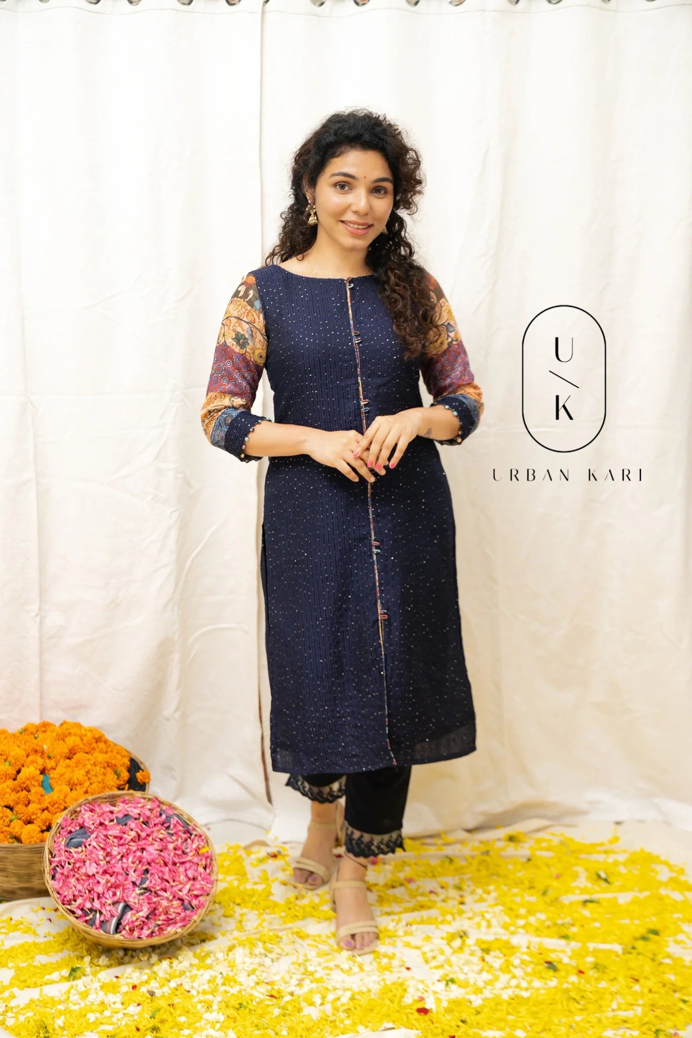 Praveena Navy Blue