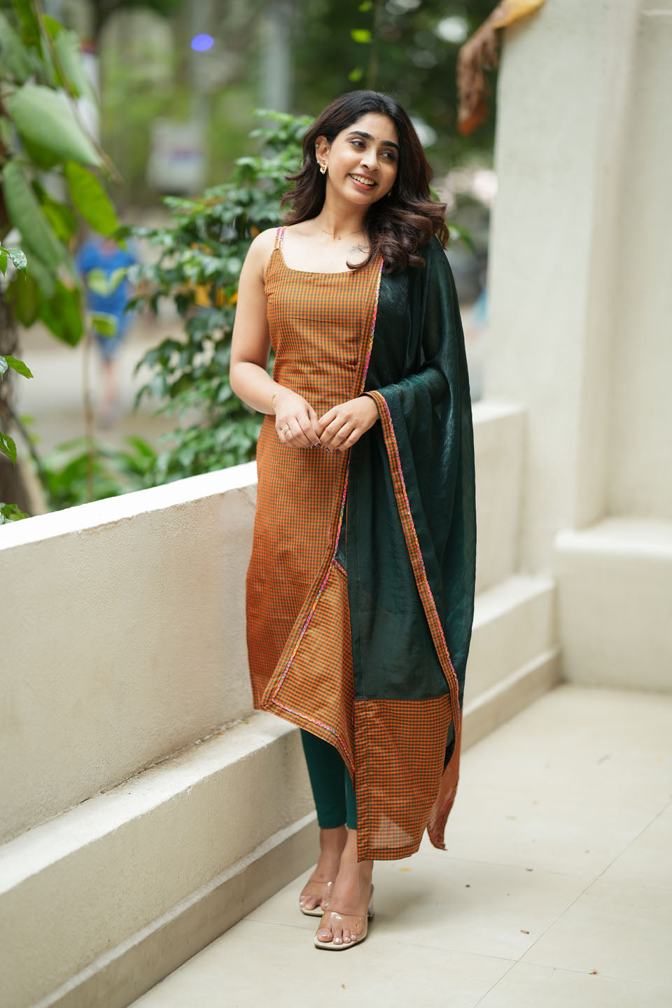 Narmada Rust with Green