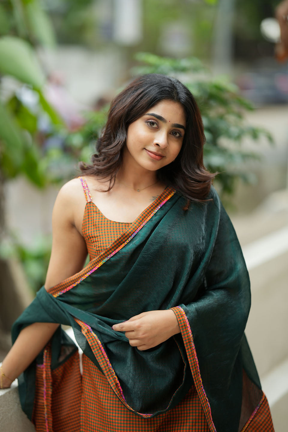 Narmada Rust with Green