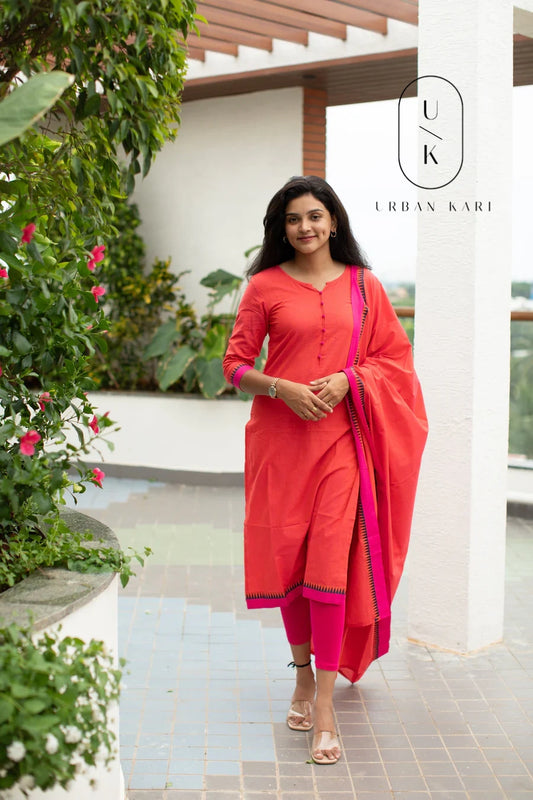 Ravali Coral Suit