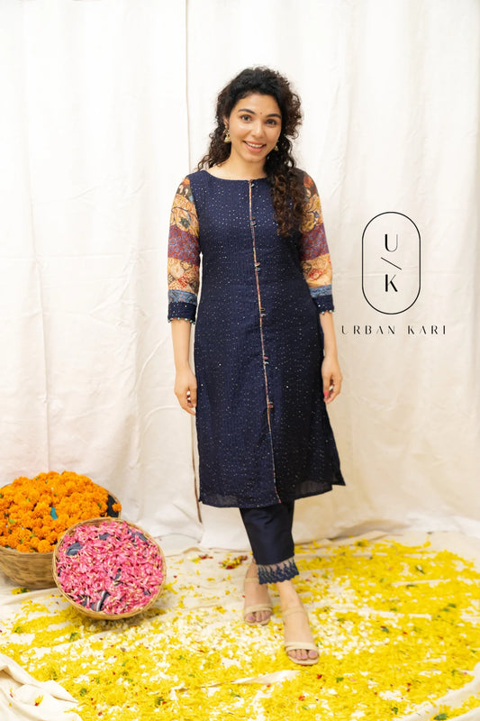 Praveena Navy Blue