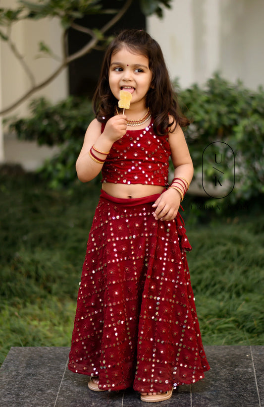 Avantika Maroon Mini