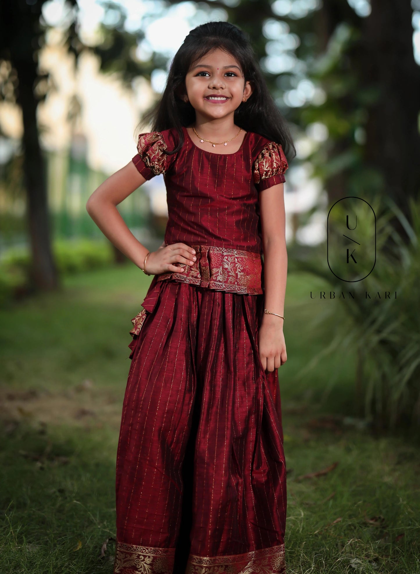 Sangamithrai Maroon Mini